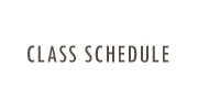 Class Schedule